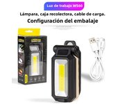 COB Magnetic Work Light Adjustable Folding Strong LED Searchlight Flashlight Waterproof Emergency Camping Tent Lantern With Hook