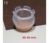 16Pcs Silicone Chair Leg Floor Protectors with Non-slip Felt  Furniture Cups for Hardwood Floors Protect Floors from Scratches