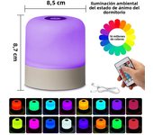 Touch Bedside Lamp Rechargeable RGB Night Light Remote Control Long Life Battery Bedroom LED Warm Desktop Decorative Lights