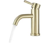 Grifo de lavabo de agua fría y caliente cepillado-A1
