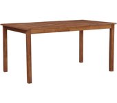 Mesa de Jardín Madera maciza de Acacia 150x90x74 cm