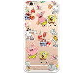 Funda original compatible con iPhone 6 o 6S con un diseño de Bob Esponja Multipersonaje