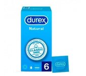 DUREX PRESERVATIVOS NATURAL PLUS 6 UNIDADES