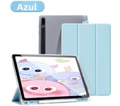 For Samsung Galaxy Tab S9 FE 11 Plus S9 S8 S7 Plus FE 12.4 in Case Transparent Back Tablet Cover For Tab S7 S8 11"Pencil Holder