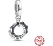 Fit Original Pandora Bracelet DIY Fine Jewelry 925 Sterling Silver Pendant Crayon Balloon Crown Ladybird Sweet Dangle Charm Bead