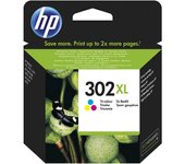 Hp 302xl color cartucho de tinta original - f6u67ae