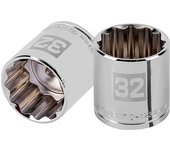 Llave Vaso Bihexagonal Truper 1/2" - 32 Mm
