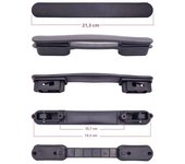 Luggage Handle Handle Grip Trolley Handle Suitcase Handle Bag Handle Replacement Universal Travel Black Luggage Bag Accessories