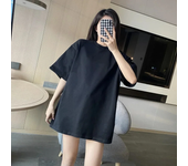 Polly Pocket Cute Cartoon Pattern Women Printed Cotton Loose Top Summer T-shirt Short Sleeve Round Neck Y2K Couple Large T-shirt