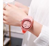 Kids Exam Watch Girls Boys Elementary School Waterproof Imitation Drop Macaron Little Fresh Sport Jelly Candy Color