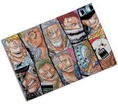MERCHANDMANIA PUZZLE DE 24 PIEZAS one piece piratas peor generación luffy franjas rompecabezas puzle para adulto anime manga shonen