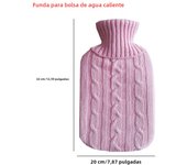 2L Hot Water Bottle Cover Rubber Hot Water Bags Winter Plush Hand & Feet Warmer Explosion-Proof Water Bottle Cover For Hot Water