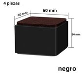 4PCS Round Carbon Steel Furniture Heightening Foot Pad Wear resistant skid Table Bed Coffee Table Sofa Leg Risers Floor Protecto