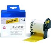 NCDK22606 Amarillo 62mm X 15,24 m para Brother P-Touch QL1000 1050 1060
