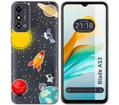 Funda Silicona para Zte Blade A53 diseño Espacio Dibujos