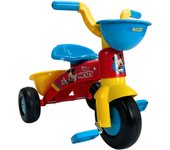 INJUSA - Triciclo Infantil Trico Max | Triciclos a Pedales para Niños de 12 a 36 Meses | Bandas de Goma en Ruedas | Cesta Trasera y Delantera Portaobjetos | Multicolor | Versión Genérica, Mickey y Minnie Mouse | Licencia Disney