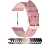 14mm 16mm 18mm 20mm Watchband 22mm Watch Band 24mm Leather Watch Strap Fits Amazfit Garmin Huawei Samsung Quick Release Armband