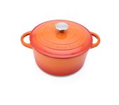 MAXWORK Cocotte Olla Esmaltada de Hierro Fundido, Cocotte Redonda, Olla de Sopa Φ22 Φ24 Φ26