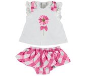 Conjunto bebé falda y camiseta de Mayoral