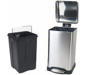 Gerimport Cubo Basura Pedal Metalizado 12L - Diseño Moderno y Práctico