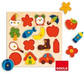Diset Puzzle Siluetas Encajable 15 Piezas Madera Juegos de Mesa