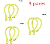 1 Pair Silicone Anti-lost Ear Hook for Apple AirPods 1 2 3 Pro Sports Anti-drop Ear Hook Wireless Earphone Ear Hook White Black