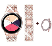 Strap Case Protector For Samsung Galaxy Watch 6 5 40mm 44mm Metal Bracelet For Galaxy Watch 4 44mm 40mm Band Diamond Cover Frame