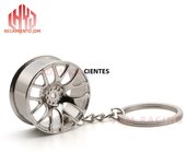 Hot Wheel Rim Keychain Key ring 3D Keychain Creative Accessories Auto Part Model Car Keyring Key Chain Gifts