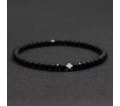 4mm Natural Stone Bracelet Men Hematite Cross Braclet Rice Bead Braslet Homme Boyfriend Gift Bracciale Uomo Joias Yoga Jewelry