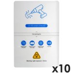 Lamina de fijacion qcharx hidrogel hd hibrida mediante ultravioleta  pack 10 ud para qx1