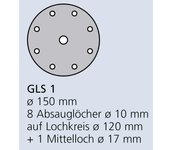 Klingspor krążek ścierny samoprzyczepny 150mm  ps33bk gr.150 gls1 /100szt.