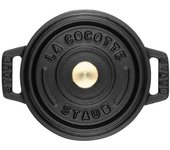 MINI COCOTTE 10 CM, REDONDO, NEGRO, HIERRO FUNDIDO STAUB