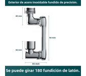 ABS Universal 1080 °Swivel Robotic Arm Swivel Extension Faucet Aerator Kitchen Sink Faucet Extender 2Water Flow Mode