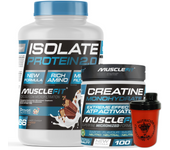 Pack Proteina ISO 2000g + Creatina 300g + Shaker (regalo)  - Musclefit  MuscleCult  Aumento Muscular