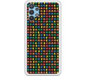 Funda compatible con Samsung Galaxy A32 - Patron Comecocos Fondo Negro