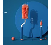 Silicone Bottle Cleaning Brush Baby Pacifier Straw Scrubber 360 Degree Glass Cup Washing Clean Brush Kitchen Cleaning Tool Set