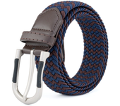 Women Men's Stretch Woven Braided Belt, Golf Casual Jeans Belts, Fashion Elastic Belts, Nylon Work Belts for Pants Shorts