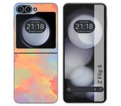 Tumundosmartphone Funda Carcasa Dura para Samsung Galaxy Z Flip 6 5G diseño Acuarela 08 Dibujos