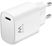 Ewent ew1320 cargador usb-c 20 w - carga rapida - alta eficencia - color blanco