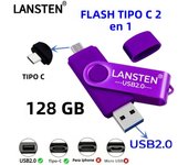128GB USB C Flash Drive, 2 in 1 USB 2.0 Type C Thumb Drive Photo Memory Stick for Android Phones/Tablet/PC/Mac