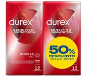 Durex Sensitivo Contacto Total 50% descuento en la 2a unidad