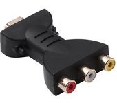 Compatible con adaptador de audio y video RGB RCA de 3 vías HDMI a AV: conector de componente adaptador de audio y video RCA macho a 3 vías