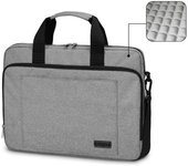 Maletín Subblim Air Padding Laptop Bag para Portátiles hasta 15.6'/ Cinta para Trolley/ Gris