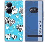 Funda Silicona para Vivo V29 Lite 5G diseño Mariposas Dibujos
