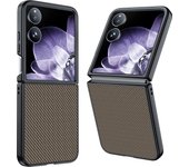 For XIAOMI MIX Flip Phone Case Fiber Pattern Leather Anti-Fall Ultra-Thin Leather Case For MI MIXFlip Protective Case