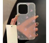 Flowers Phone Case For iPhone 16 Pro Case iPhone 13 11 12 14 15 Pro Max 13 Mini 15 Plus Translucent Slim Silky Skin Back Cover