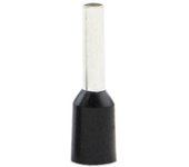 IluminaShop - Bolsa 50 Punteras Negras Preaisladas para Cable de 15mm