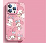 Sanrio Cute melody Phone Case for iPhone 13 Pro Max 15 7 8 Plus 11 Pro XS Max 14 Plus XR X 12 Mini Clear Cover