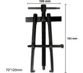 Gear Puller Black Plated Two Jaws Forging Extractor Installation Armature Bearing Pullers Car Removal Tools Repair Disassembly