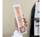Watch strap+Case+glass For apple watch band 44mm 40mm 38/42mm Candy bracelet iwatch ultra2 49mm serie 9 8 7 6 5 4 3 Se 41mm/45mm